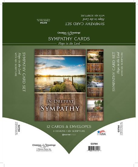 Picture of Hope in the Lord Sympathy Cards - Box of 12