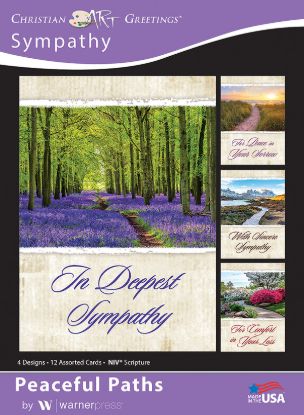 Picture of Peaceful Paths Sympathy Boxed Cards (Box of 12)