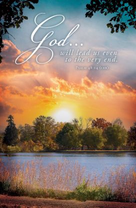 Picture of God will Lead us Funeral Regular Size Bulletin