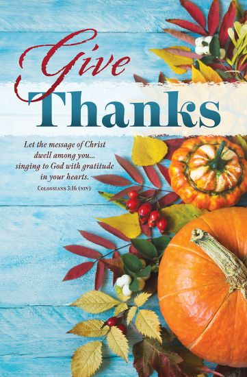 Picture of Give Thanks Thanksgiving Regular Size Bulletin