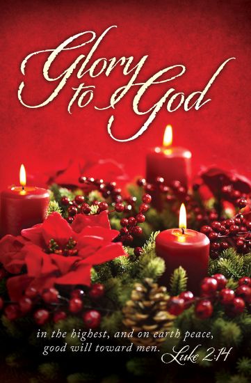 Picture of Glory God Highest Christmas Regular Size Bulletin