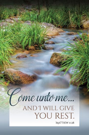 Picture of Come unto Me Funeral Regular Size Bulletin