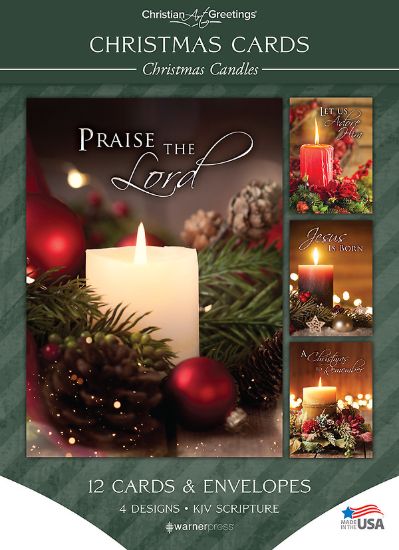 Picture of Christmas Candle Asst Box Cards