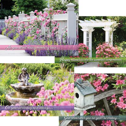 Picture of Garden Splendor Birthday Cards - Box of 12