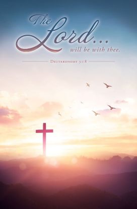 Picture of The Lord will be with Thee Funeral Bulletin Regular