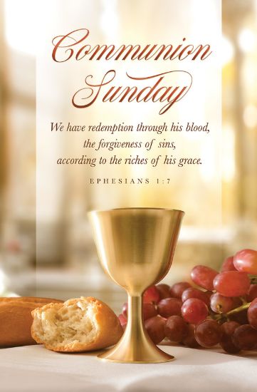 Picture of We have Redemption Communion Bulletin Regular