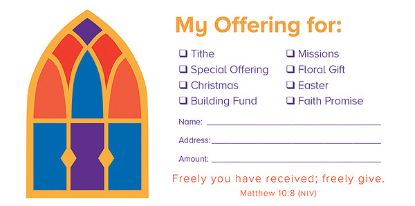 Picture of My Offering For Value Off Envelope