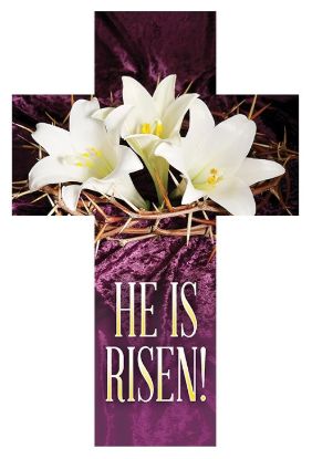 Picture of Cross Easter He Is Risen (non-matching) Bookmark