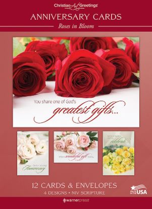 Picture of Anniversary Roses in Bloom - Box of 12