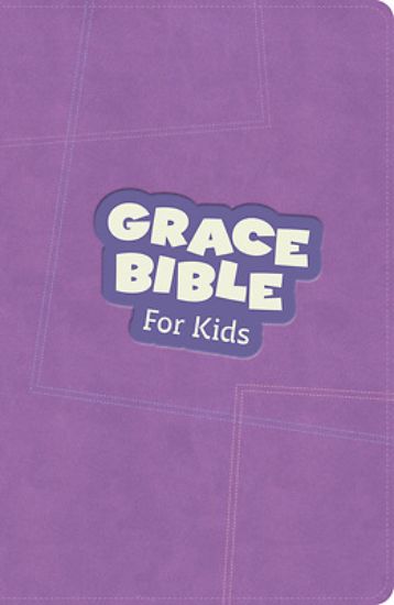 Picture of CSB Grace Bible for Kids, Purple Leathertouch (Dyslexia Friendly)