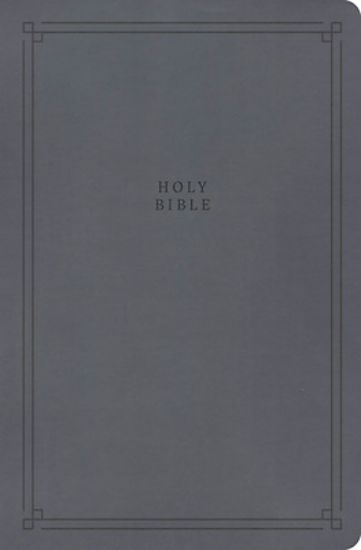 Picture of CSB Large Print Personal Size Reference Bible, Value Edition, Easy-To-Read Optimal Type, Charcoal Leathertouch