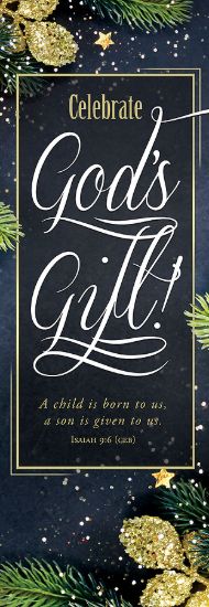Picture of Banner Celebrate God's Christmas 2 x 6 Fabric