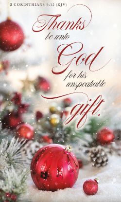 Picture of Banner Thanks Be Unto God Gift Christmas 3 x 5 Fabric