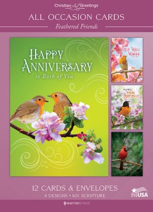 Picture of All Occasion Feathered Friends - Box of 12