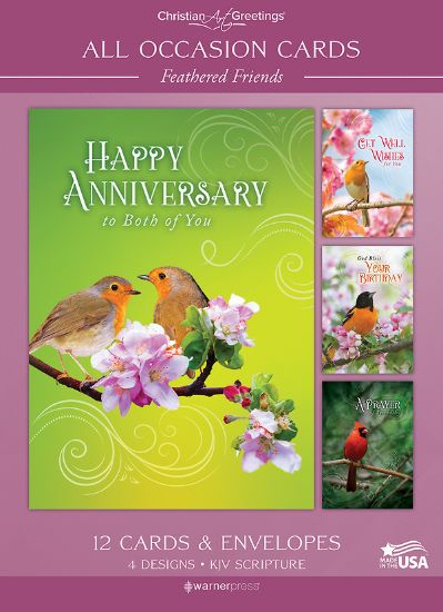 Picture of All Occasion Feathered Friends - Box of 12