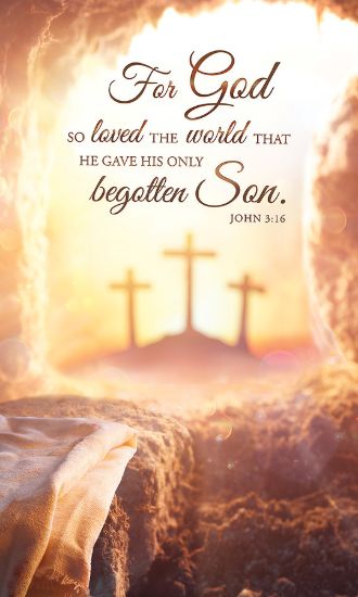Picture of Easter For God so Loved the World 3' x 5' Banner Fabric
