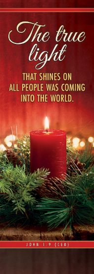 Picture of Banner Christmas The True Light that Shines 2x6 Fabric