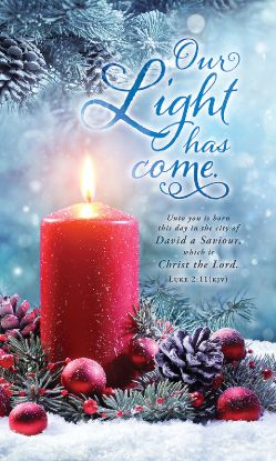 Picture of Banner Our Light Has Come Christmas 3x5 Vinyl