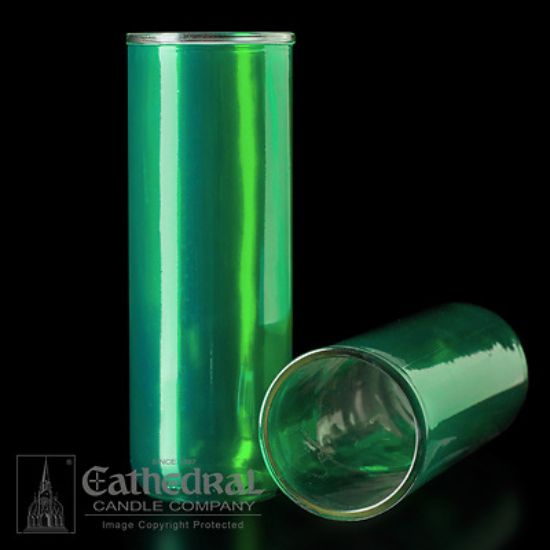 Picture of Cathedral Inserta-Lite 5,6,7-Day Reusable Glass Globe - Green