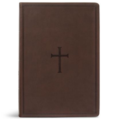 Picture of CSB Super Giant Print Reference Bible, Brown Leathertouch, Value Edition