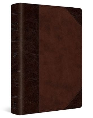 Picture of ESV Personal Size Reference Bible, Red Letter (Trutone, Brown/Walnut, Portfolio Design)