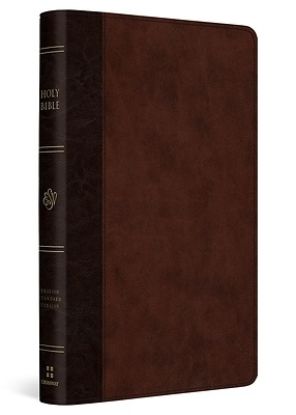 Picture of ESV Large Print Thinline Reference Bible, Red Letter (Trutone, Brown/Walnut, Timeless Design)