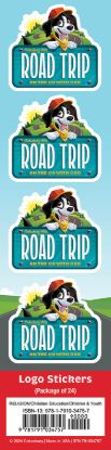 Picture of VBS 2025 Road Trip Logo Stickers (Pkg of 24)