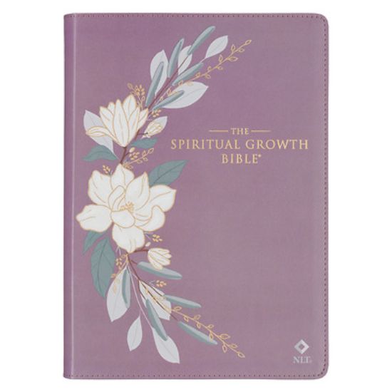 Picture of Nlt, the Spiritual Growth Bible (Faux Leather, Purple)