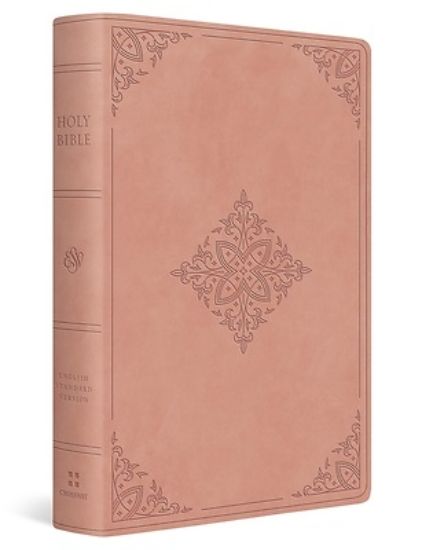 Picture of ESV Giant Print Value Thinline Bible (Trutone, Blush Rose, Fleur-De-Lis Design)