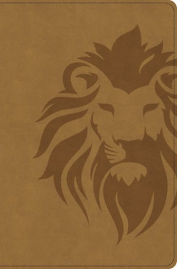 Picture of CSB One Big Story Bible, Revised & Updated, Easy-To-Read Optimal Type, Brown Lion Leathertouch