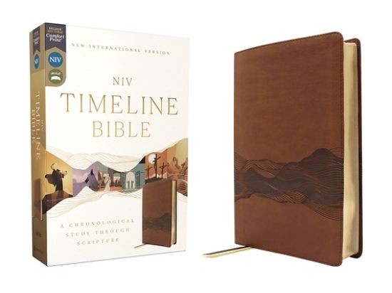 Picture of Niv, Timeline Bible, Leathersoft, Brown, Red Letter, Comfort Print