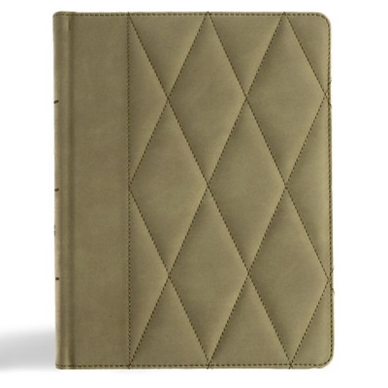 Picture of CSB Notetaking Bible, Large Print Edition, Sage Suedesoft Leathertouch