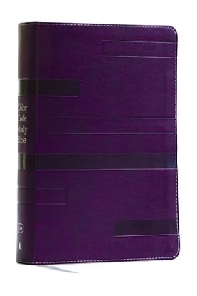 Picture of Color Code Study Bible, Revealing God's Truth Color by Color (Kjv, Purple Leathersoft, Red Letter, Thumb Indexed)
