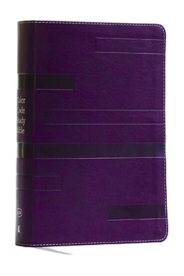 Picture of Color Code Study Bible, Revealing God's Truth Color by Color (Kjv, Purple Leathersoft, Red Letter, Thumb Indexed)