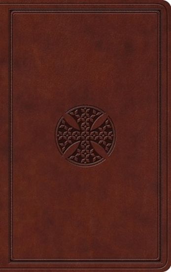 Picture of ESV Value Thinline Bible (Trutone, Brown, Mosaic Cross Design)