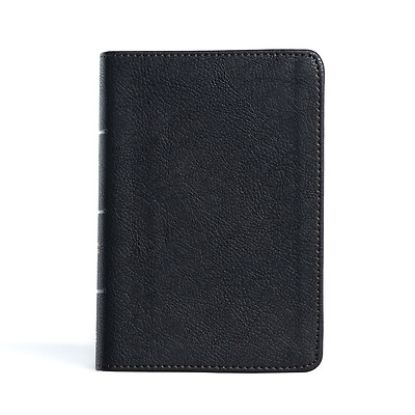 Picture of CSB Large Print Compact Reference Bible, Black Leathertouch