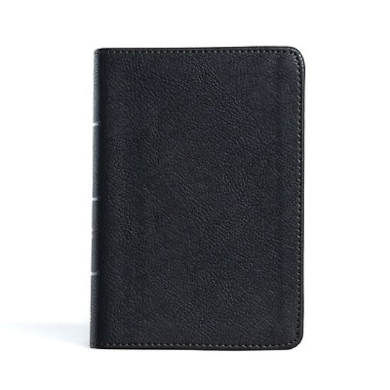 Picture of CSB Large Print Compact Reference Bible, Black Leathertouch