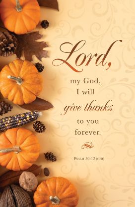 Picture of Thanksgiving Lord, my God, I will Give Thanks to You Bulletin