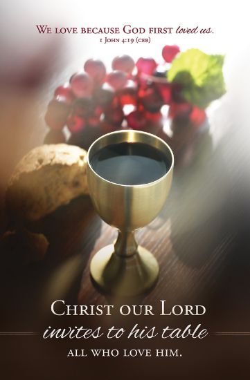 Picture of Communion Christ our Lord Invites Us to His Table Bulletin