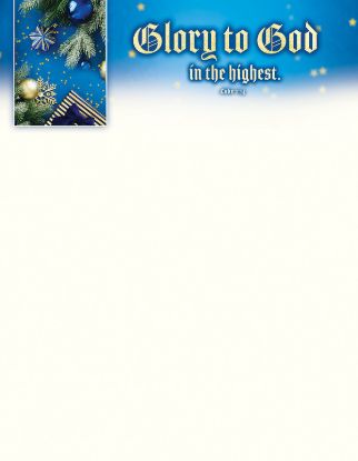 Picture of Christmas Glory to God in the Highest Letterhead