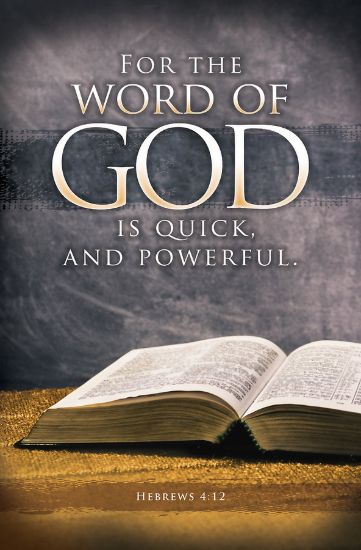 Picture of Inspirational For the Word of God is Quick Bulletin