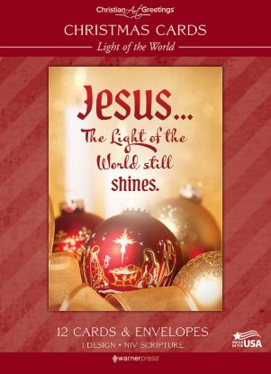 Picture of Boxed Cards Solid Christmas Light of the World - Box of 12
