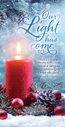 Picture of Our Light Has Come Christmas Offering Envelope