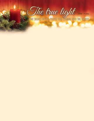 Picture of Christmas The True Light that Shines Letterhead