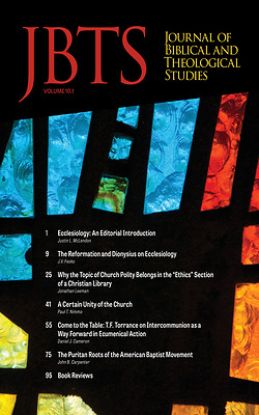 Picture of Journal of Biblical and Theological Studies, Issue 10.1