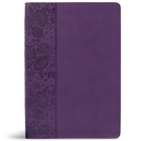 Picture of CSB Super Giant Print Reference Bible, Purple Leathertouch, Value Edition