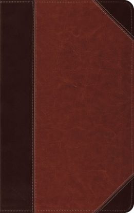 Picture of ESV Thinline Bible, Red Letter (Trutone, Brown/Cordovan, Portfolio Design)