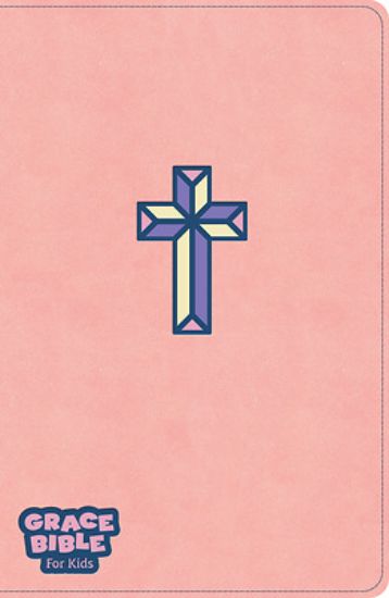 Picture of CSB Grace Bible for Kids, Pink Leathertouch (Dyslexia Friendly)