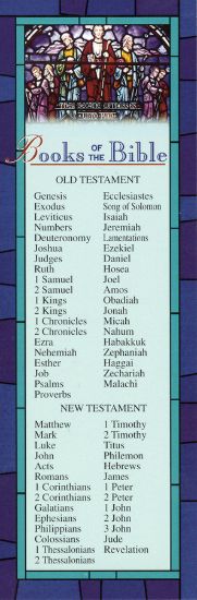 Picture of Books of the Bible Bookmark (Pkg of 25)