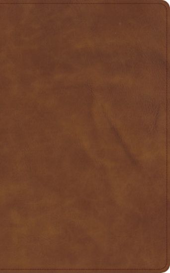 Picture of CSB Single-Column Wide-Margin Bible, Holman Handcrafted Collection, Marbled Tan Premium Calfskin